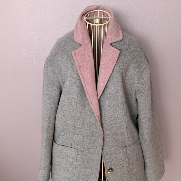 Reversible 2-in-1 coat Double face wool NWOT - Picture 6 of 16